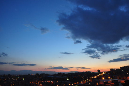 Yerevan zum Sonnenuntergang
