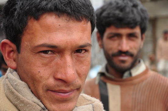 In Skardu, am Tag der Demonstrationen