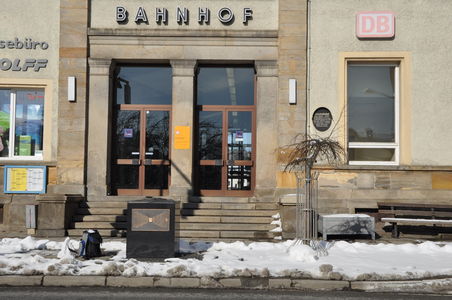 Der Bahnhof im Grenzort zur Tschechei Furth im Wald