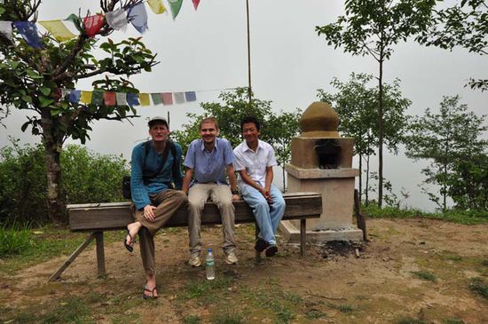 Mit meinem Bekannten Tomas aus Prag, den ich in Pakistan kennenlernte. Viel Spass in den Bergenan dieser Stelle