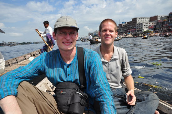 Mit Xavier aus Genf in Dhaka