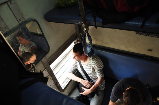 Reisen im Zug in Indien