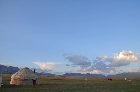 Jurte am Song Koel (so habe ich dort gelebt fuer 2 Naechte)