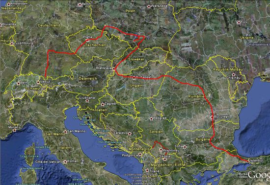 Die ersten 2,5 Wochen verbrachte ich in Osteuropa