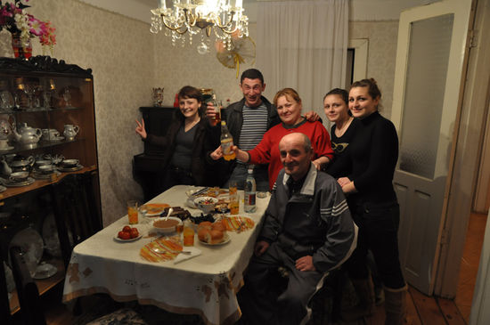 Kutaisi, Georgien (zum Essen eingeladen)