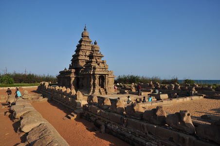 Tempel am Strand von Mammalapuram