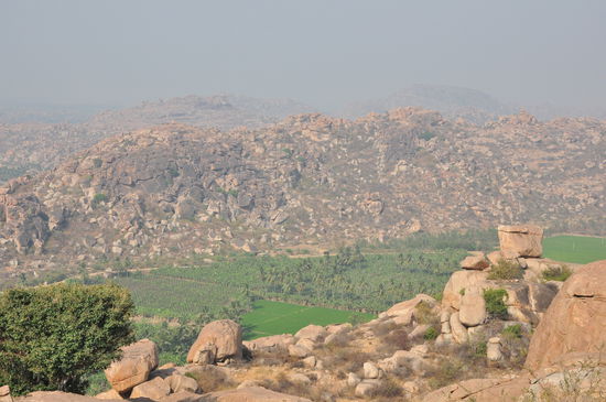 Die Landschaft um Hampi herum
