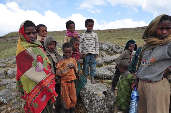 Auf dem Weg nach Sankabar, in den Simien Bergen