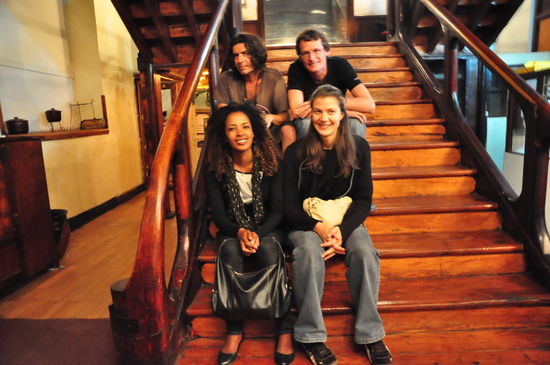 Mit meiner CS Misir, Verena aus Südtirol und Pedro aus Spanien in Addis.