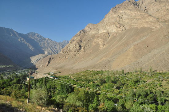 Der botanischen Garten in Khorog