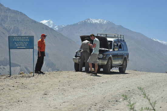 Das Auto wird inspiziert ...