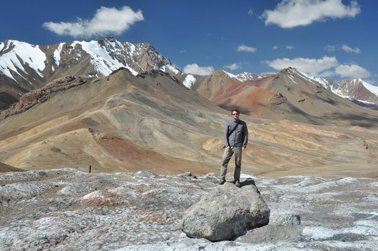 Auf der Paßhöhe des Ak-Baital Paßes auf 4650 m
