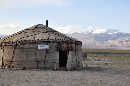 Unsere Jurte am Karakul
