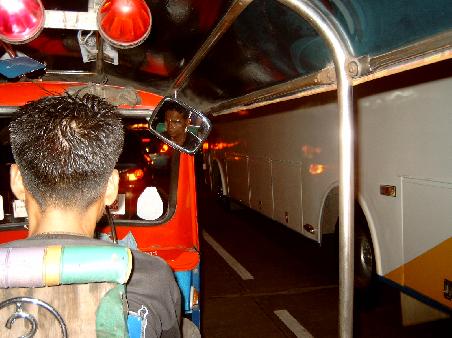 Mein Tuk Tuk von der Kao Sun Road zur Sukhumvit Road 1