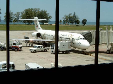 Airport Phuket. Das war mein Vogel, der mich brachte.