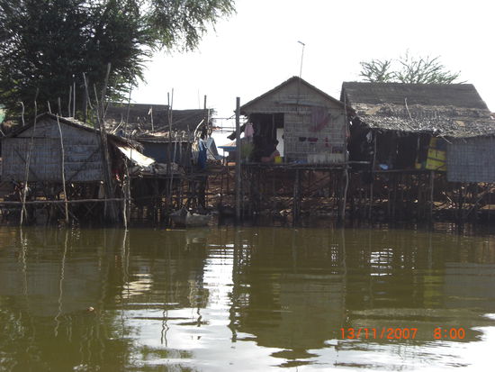 Das Fischerdorfam Tonle Sap