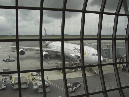 Mein Airbus 340-600 gen München.