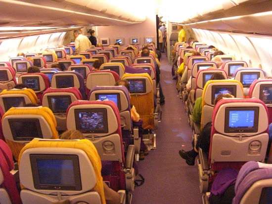 Ja ja, die Flieger heutzutage sind schon toll ausgestattet. Langeweile - Was ist das?