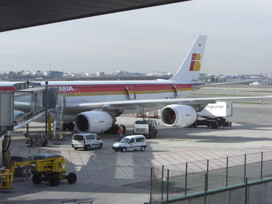 Ein Airbus A 340-600 von Iberia