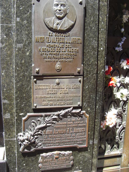 Das Grab von Eva Peron