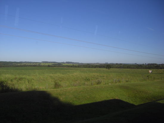 Morgens um sechs war noch alles Steppe, soweit das Auge reicht.