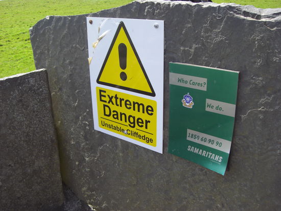 Jetzt ging es in den ungesicherten Bereich.