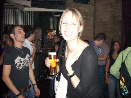 Thessi und ich beim Feiern.