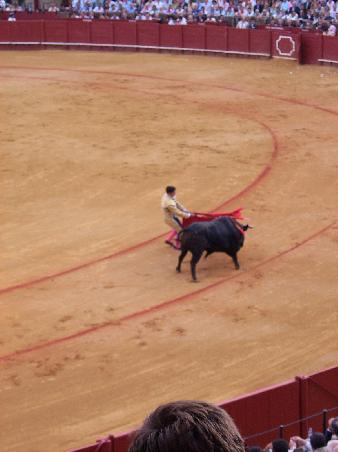 Die Kunstgriffe des Matadors.