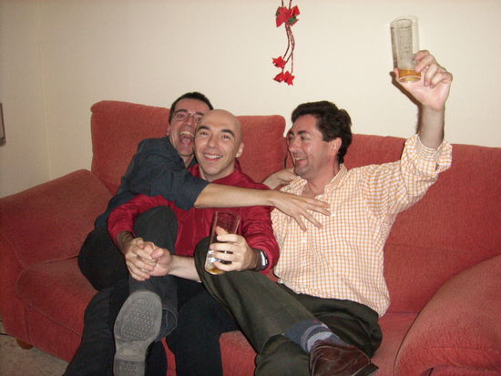 v.l.n.r.: Antonio, José und Rafa (mein Mitbewohner)