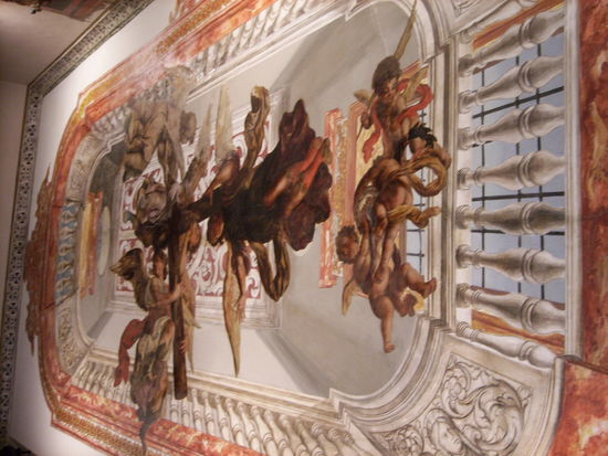 Deckengemaelde im Nebenraum