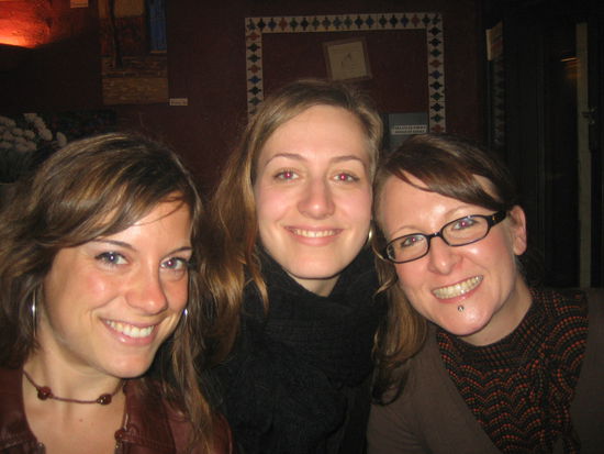 Thessis Freundin Jana (Mitte) kam nochmal schnell angereist