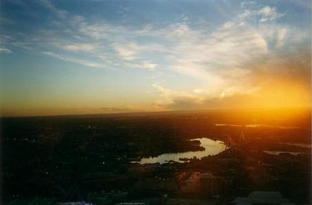 Sonnenuntergang vom AMP Tower