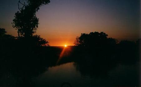 Sonnenaufgang überm Yellow River