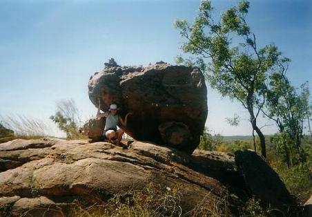 Nein das sind noch nicht die Devils Marbles, das war einfach ein Felsen bei der Katherine Gorge