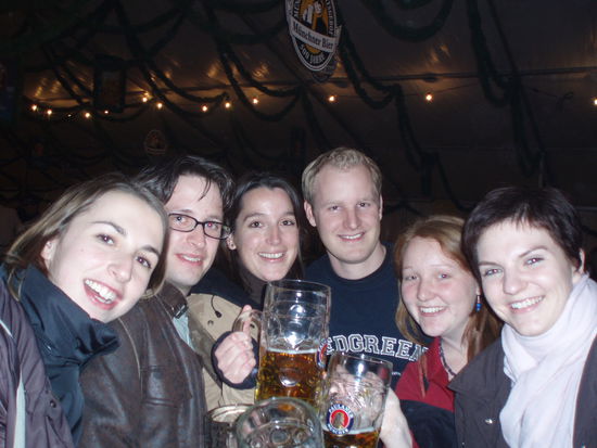 Das sind wir: Maria, Herby, Claudia, Thomas, Eva und ich