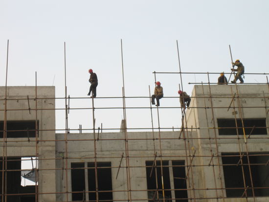 streichholzmännchen auf dem streichholzgerüst