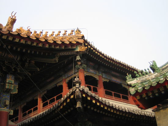 im lamatempel: gelb = kaiserresidenz, grün = tibetischer tempel