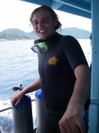 Nach dem Dive mit knurrendem Magen nach Hause.