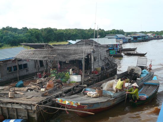 Floating Village auf dem Mekong