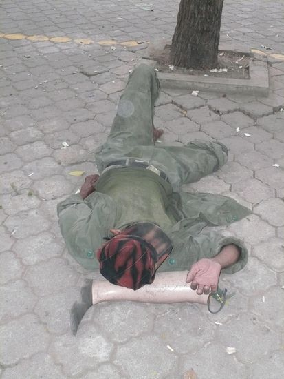 Praktisch so ein Holzbein