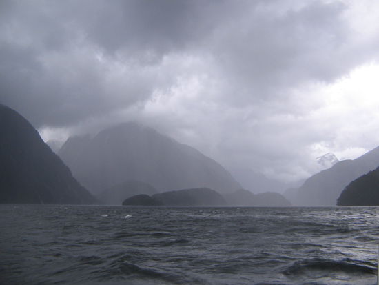 kann den guten Kapitain Cook schon verstehen,dass er den Fiord "Doubtful Sound" genannt hat,der Ausflug war kein Zuckerschlecken...man war ich nass,der Regen kam einfach von ueberall!!!