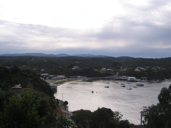 Oban (Halfmoon Bay) auf Stewart Island...ja ich war auf der kleinen Insel von der so mancher vergisst,dass es sie gibt.Wunderschoene Walks,unberuehrte Natur und mit nur 420 Bewohnern nicht unbedingt meine Welt,das waer mir dann doch zu weit weg vom Schuss.