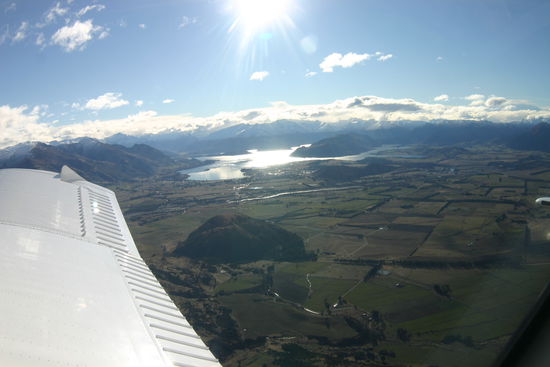mitm Flugzeug gings hoch...