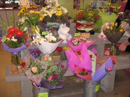 Mein erster Eindruck von Neuseeland-der Blumenladen am Airport.Aaah da blutet mein Floristenherz!!!