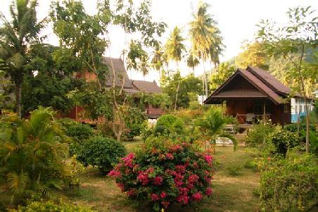 Blick vom Bungalow aus