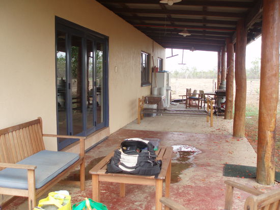 Die hintere Veranda