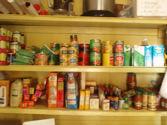 Ein Ausschnitt der Speisekammer...