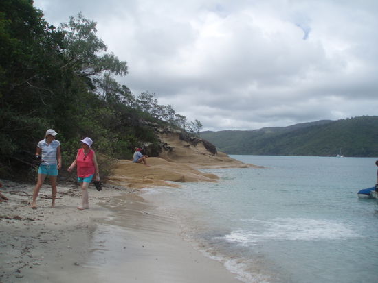 Der kleine Strand, an dem wir an Land gingen