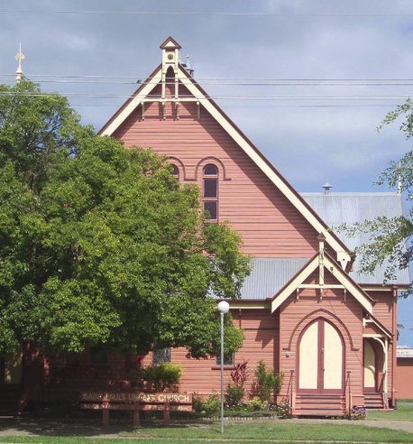 St Paul's United Church, eine für Australien typische kleine Holzkirche aus dem Jahr 1898