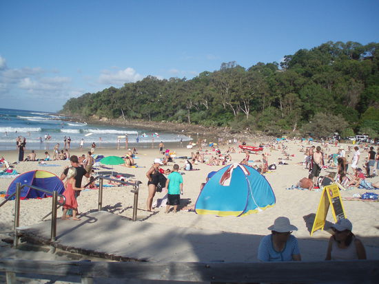Main Beach - ziemlich überlaufen